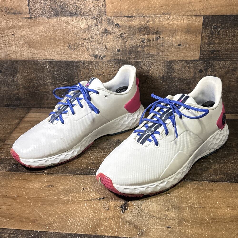G/Fore GFORE MG4+ Ghost Project Golf Shoe Sneakers 11.5 Pink White NO INSOLES - Picture 2 of 9